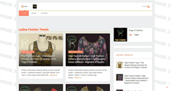 Desktop Screenshot of page3fashion.in